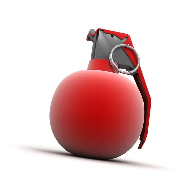 赤い手手榴弾 — ストック写真