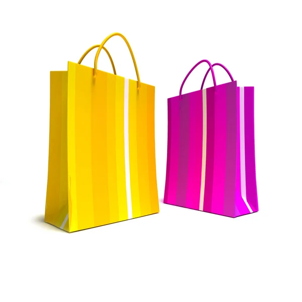 Shopping bags duo — Stock Photo, Image