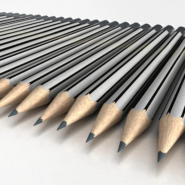 Disposizione matite schizzo — Foto Stock