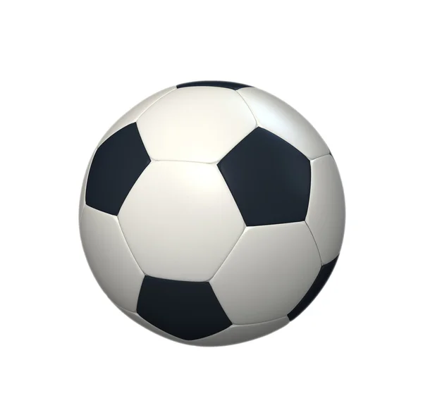 Футбольний м'яч на білому тлі — стокове фото