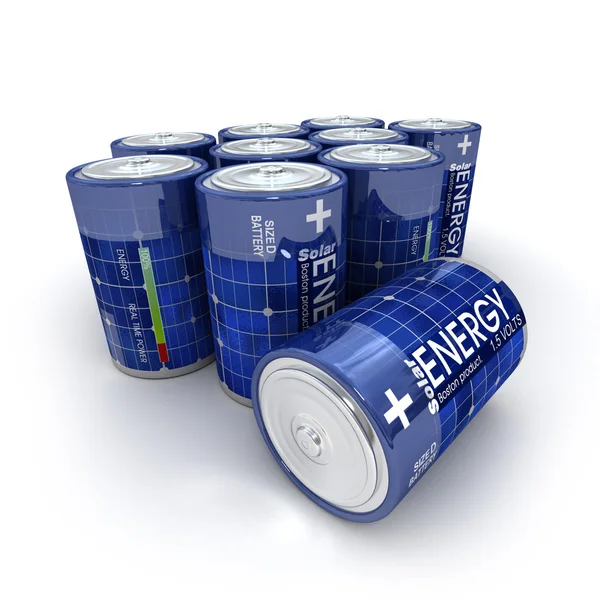 Zonne-batterijen — Stockfoto
