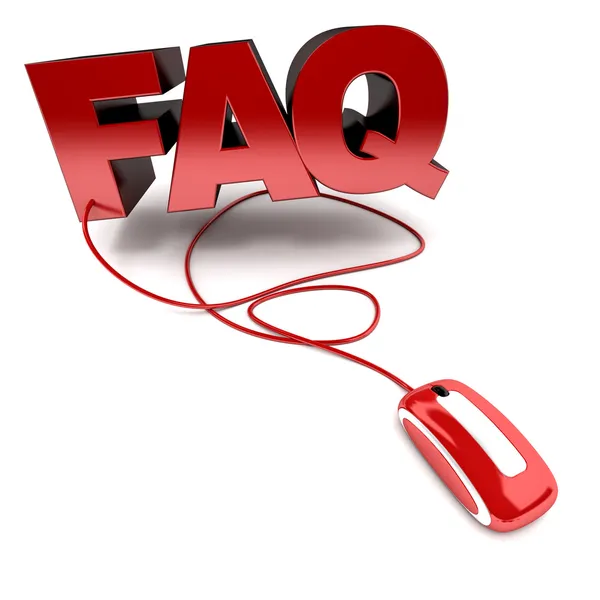 FAQ online — Stock Photo, Image