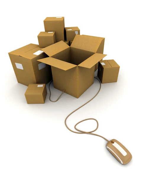 Online shipment — Stock Photo, Image