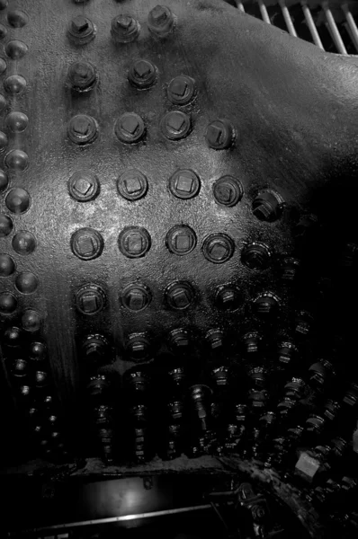 Detail of an old iron machine — Stock Photo, Image