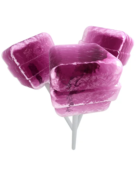 Lollipop trio purple — Stock Photo, Image