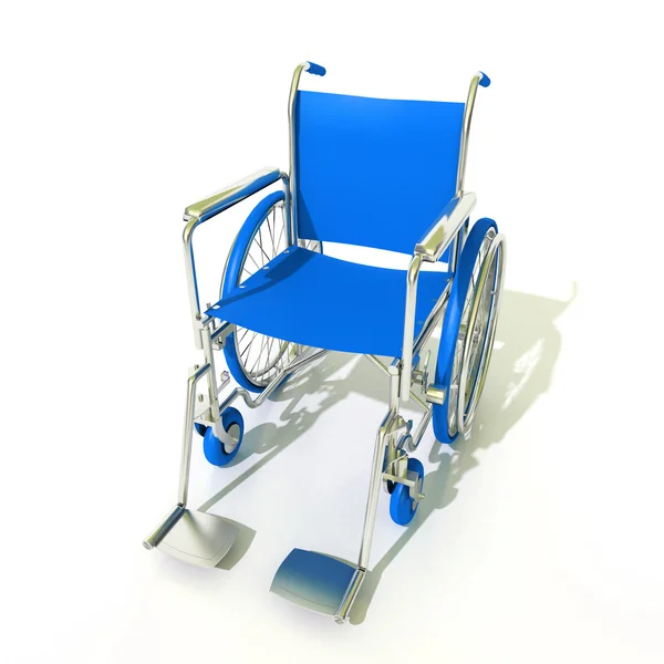 Blue wheelchair — Stock Photo, Image