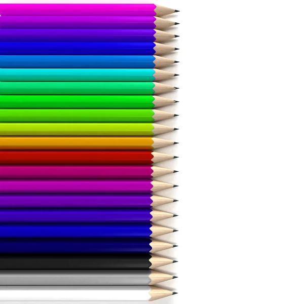 Renkli kurşun kalem arka plan — Stok fotoğraf