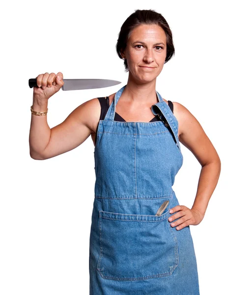 Crazy housewife — Stock Photo, Image