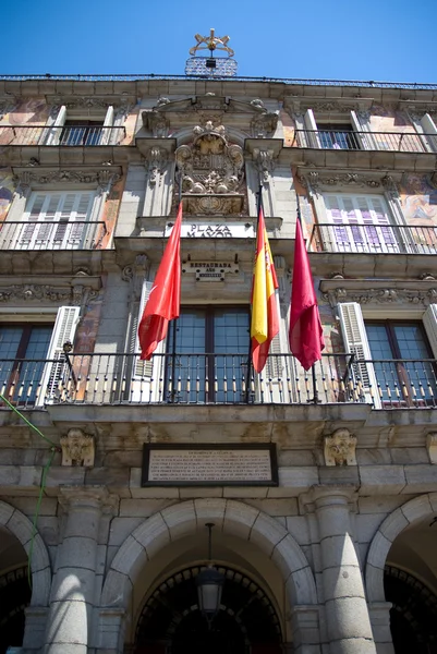 Dettaglio della facciata della città di Madrid — Foto Stock