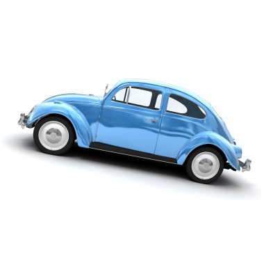 Avrupa mavi eski model araba