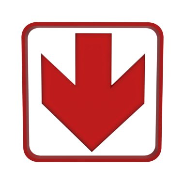 Red arrow up or down clipart