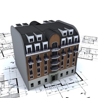 Residential Building clipart