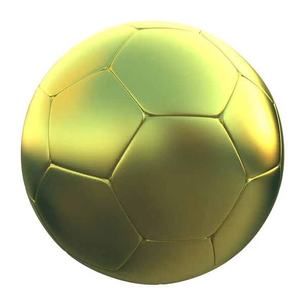 Golden soccer ball — Stock Photo, Image