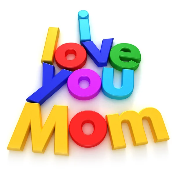 Te quiero mamá. — Foto de Stock