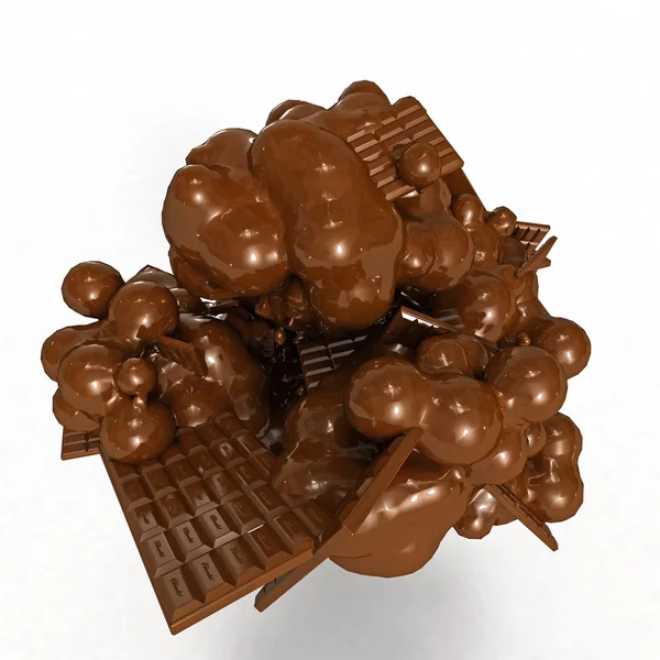 Smältande choklad — Stockfoto