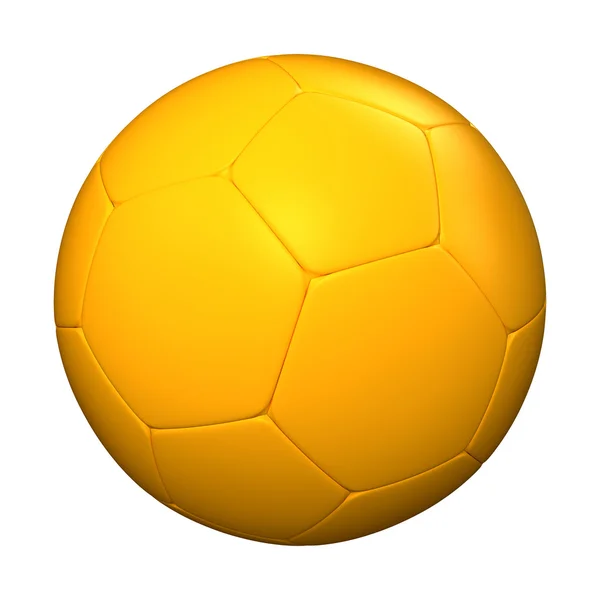 Orangefarbener Fußball — Stockfoto