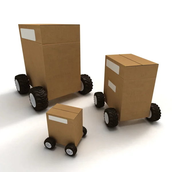 Transporte de pacotes — Fotografia de Stock