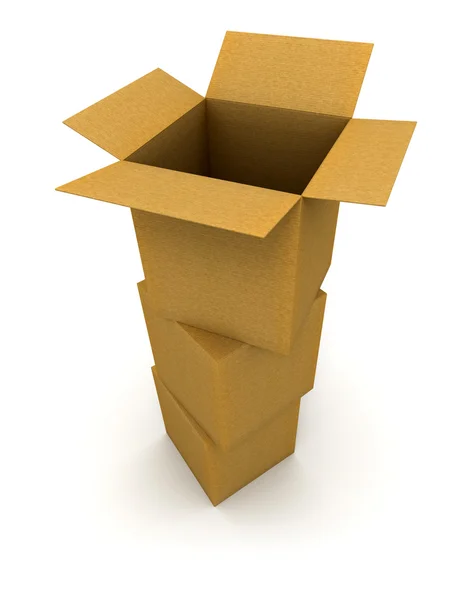 Pile of cardboard boxes — Stock Photo, Image