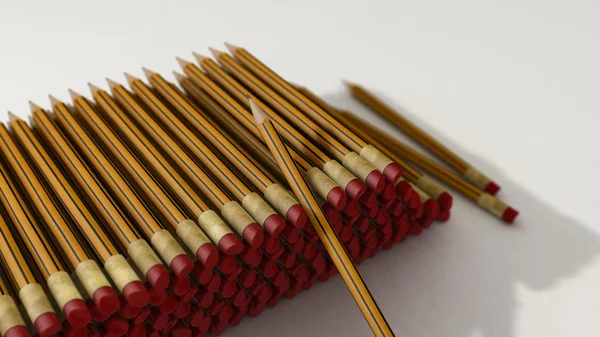 Pile of pencils — Stock Photo, Image
