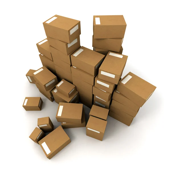 Piles of boxes — Stock Photo, Image