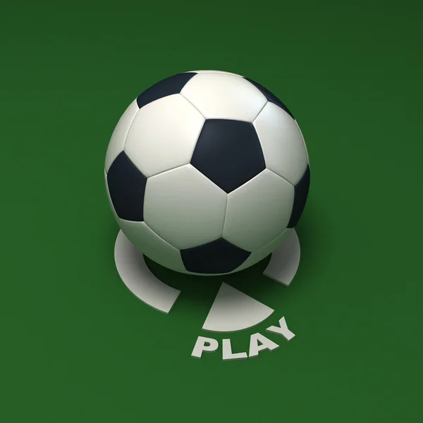 Fußball spielen — Stockfoto