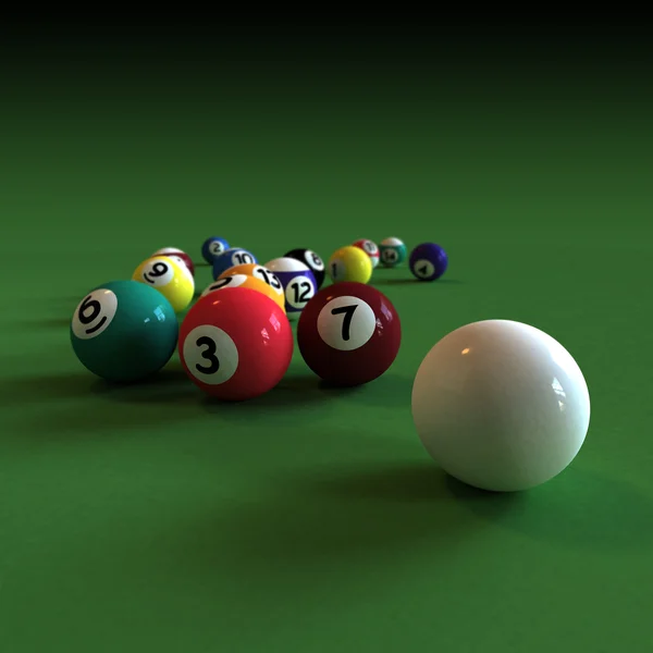 Pool-Spiel — Stockfoto