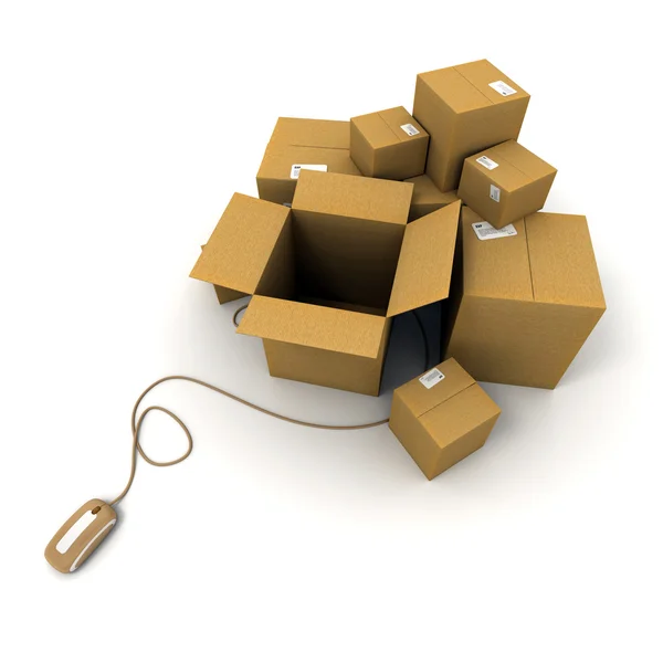 Ready online shipment — Stock Photo, Image