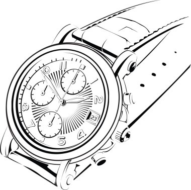 Manual watch clipart