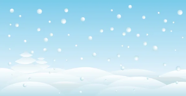 Inverno neve — Vettoriale Stock