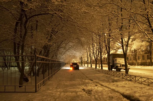 Kış akşam — Stok fotoğraf