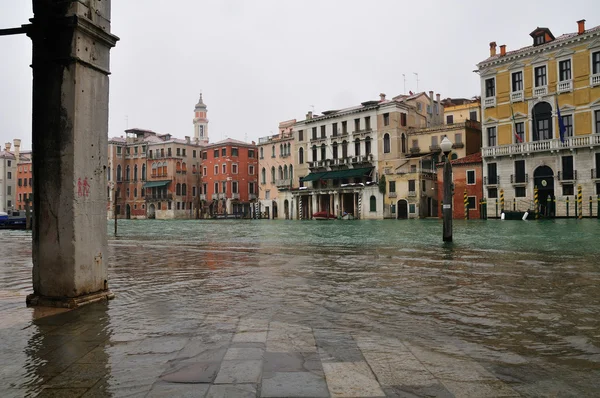Aguas altas en Venecia — Foto de Stock
