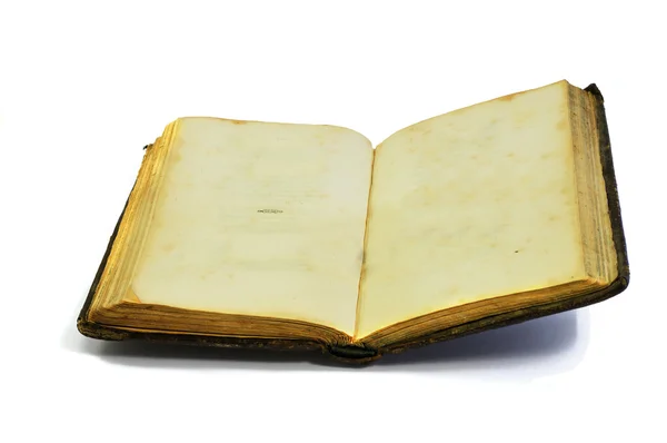 Malé starověká kniha izolovaných na bílém — Stock fotografie
