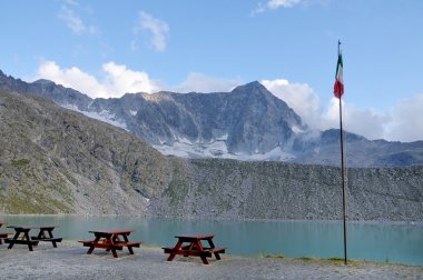 dağ manzarası ile mount adamello