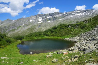 Tarn in a glacial cirque clipart