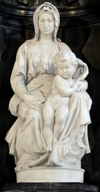 Michelangelo's Madonna of Bruges clipart