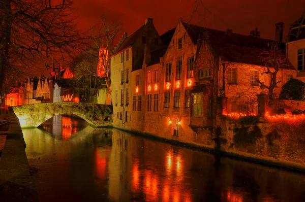 HDR görünümü brugge günbatımı sonra