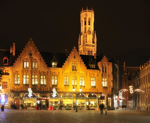 Night view of Brugge, Belgium — Stock Photo, Image