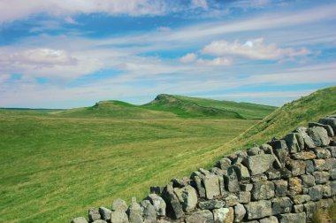 Hadrian's wall in northern England clipart
