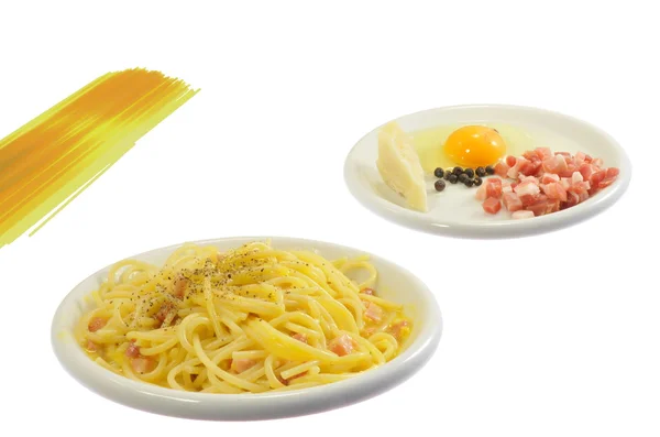 Espaguetis allá carbonara —  Fotos de Stock
