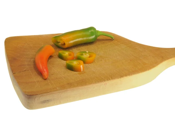 Just sliced chili pepper — Stock Photo, Image