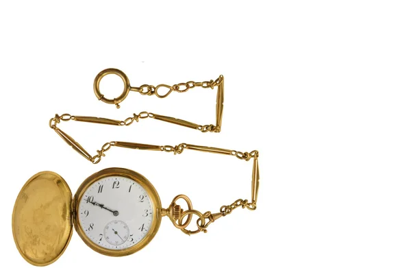 Reloj de bolsillo de oro — Foto de Stock