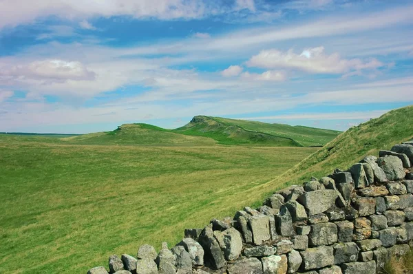 Hadrianus mur i norra England — Stockfoto