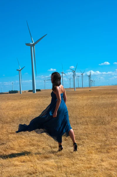 Rüzgar türbinleri — Stok fotoğraf