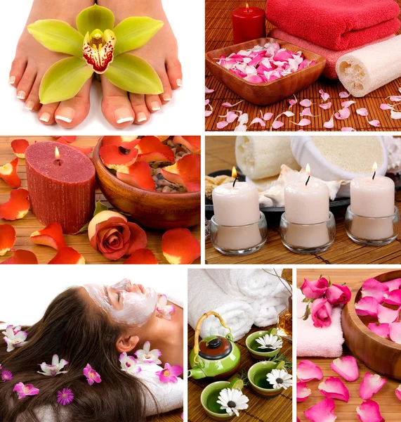Collage Spa Immagini Stock Royalty Free