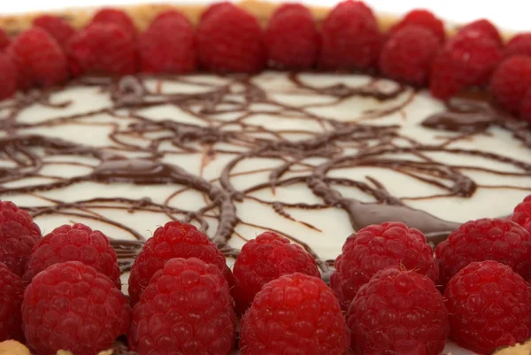 Torta com framboesas — Fotografia de Stock