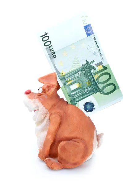 Банк і євро — стокове фото