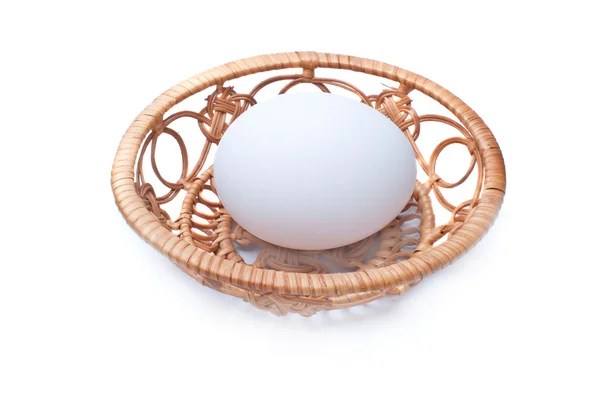 Яйце на підносі — стокове фото