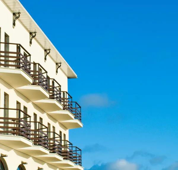 stock image Hotel with balcony