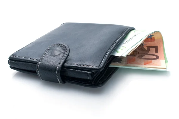 Cüzdan ve para — Stok fotoğraf