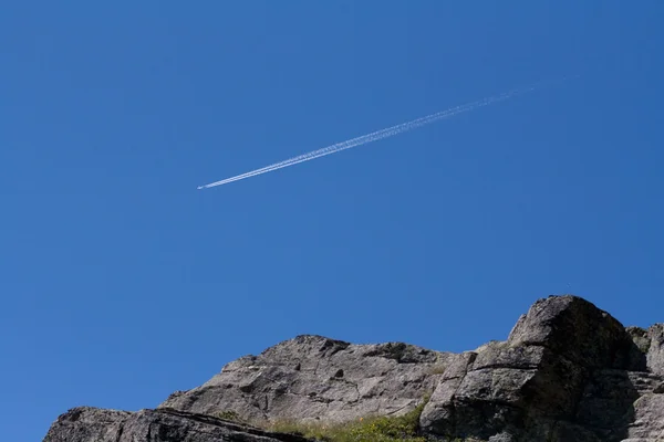 Valsavaranche の青い空 — ストック写真